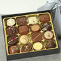 Fathers Day Chocolate Collection. 16 Belgian Chocolates With Happy Father's Day Print And Ribbon, thumbnail 2 of 3