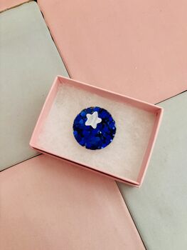 The 'Wild Berry' Blueberry Glitter Brooch / Gift For Fruit Lovers, 2 of 5
