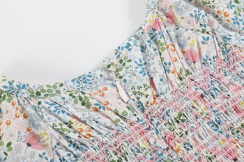 Inger Soft Blue Floral Dress, 7 of 8