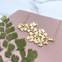 Gold Plated Maidenhair Fern Statement Necklace, thumbnail 2 of 6