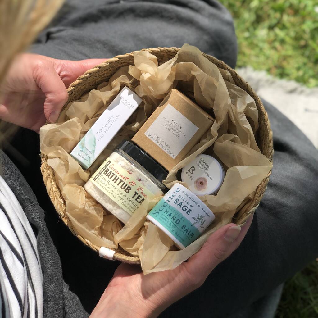 Eco Sustainable Wellness Gift Basket By Green Tulip