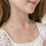 Bridesmaid Love Heart Chain Necklace, thumbnail 1 of 5