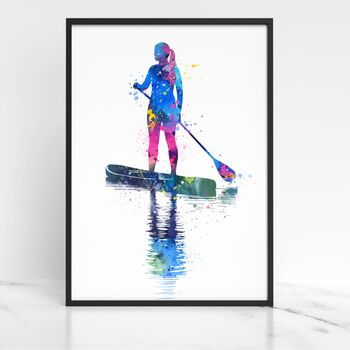 Personalised Paddle Board Sup Print, 4 of 4