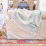 Personalised Couple's Large Wool Throw, thumbnail 1 of 4