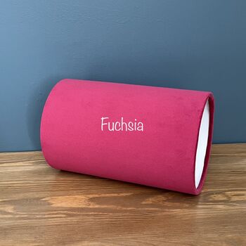 Luxury Velvet Cylinder Lampshades Various Colours, 11 of 12