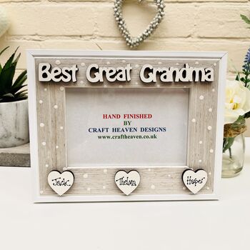 Personalised Great Grandma Grandad Photo Frame Birthday Gift, 2 of 6