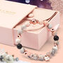 Positivity Crystal Bracelet With Love Lock Charm, thumbnail 1 of 8