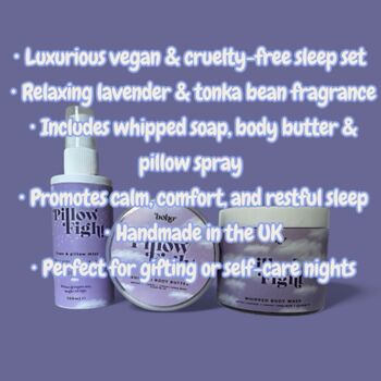 Lavender And Tonka Bean Bedtime Set – Vegan Sleep And Relaxation Gift Set, 2 of 5