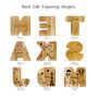 Personalized Piggy Bank, Wooden Kids Letters, thumbnail 10 of 10