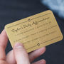 Personalised Daily Affirmations Wallet Keepsake Card, thumbnail 2 of 12