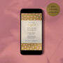 Digital Download Birthday Party Invite With Polka Dot Border, thumbnail 3 of 6
