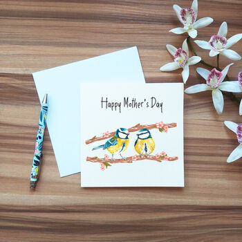 Personalised Blue Tit Mother's Day Card, 4 of 6