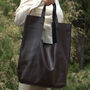 Genuine Leather Designer Tote Handbag Andriana, thumbnail 1 of 8