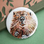 Inky Beaver Compact Pocket Mirror, thumbnail 3 of 4