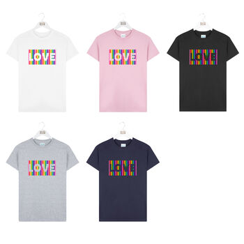 Rainbow Love T Shirt, 4 of 8