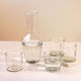 G Decor Yaki Handmade Hammered Glass – Set Of Four Tumblers Or Jug, Artistic Design For Water, Juice And Table Use, thumbnail 1 of 4