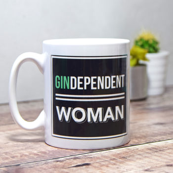 'Gindependent Woman' Gin Mug, 2 of 2