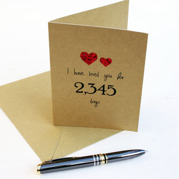 Number Of Days Anniversary Card, 2 of 2