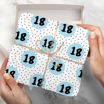 Personalised 18th Birthday Wrapping Paper, 3 of 9