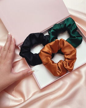 Silk Scrunchie Travel Trio Gift Set, 4 of 12