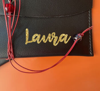 Personalized Genuine Leather Make Up Bag, 2 of 10