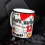 Ayrton Senna Mp4 #12 Formula Racing Car Mug, thumbnail 3 of 8