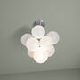 Low Rise Mini Frosted Bubble Chandelier, thumbnail 5 of 9