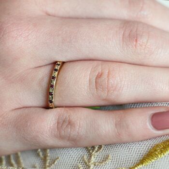 Gold Ruby Wedding Ring Or Stacking Ring, 2 of 5