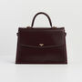 Ruby Cherry Red Structured Medium Tote, thumbnail 1 of 8