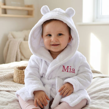 Personalised Twins Dressing Gowns With Ears, 4 of 11