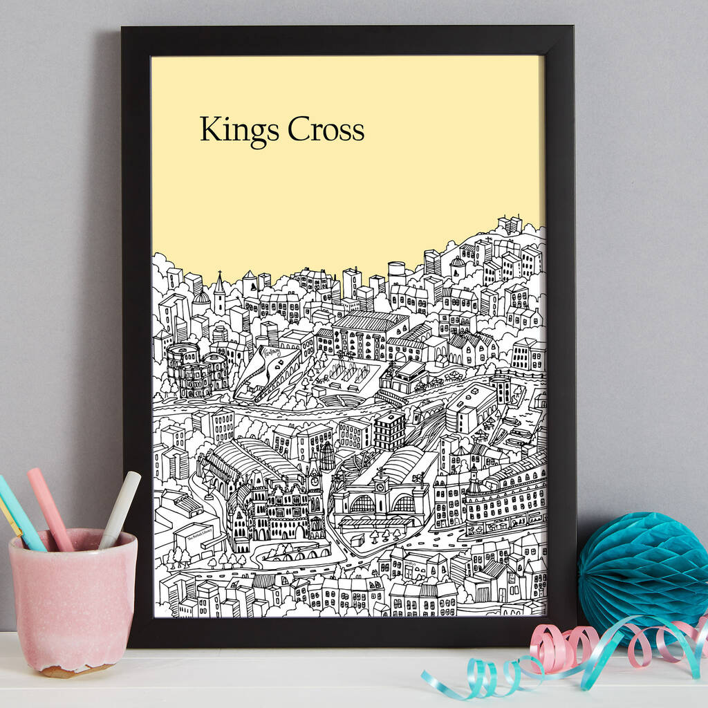 smække diagonal absolutte Personalised Kings Cross Print By Tessa Galloway Illustration |  notonthehighstreet.com