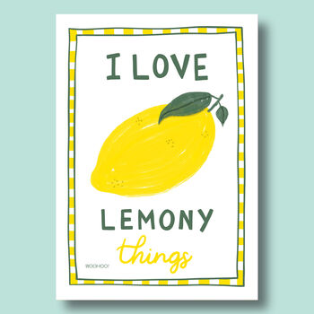 I Love Lemony Things Print, 3 of 7