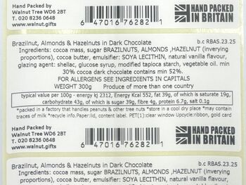 Dark Chocolate Brazil Nuts, Almonds And Hazelnuts, 7 of 7