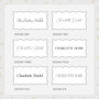 Personalised White Wavy Edge Wedding And Event Gold Foiled Place Cards, thumbnail 4 of 4