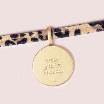 Thank God I’m Fabulous Charm Tie Bracelet, 3 of 3