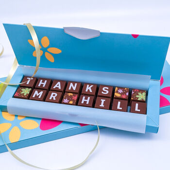 Personalised Thank You Teacher Gift In Chocolate, 3 of 7