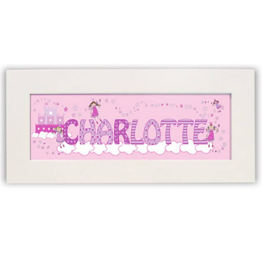Personalised Little Princess Name Frame By Sassy Bloom As seen on TV