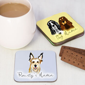Personalised Dog Mama Coaster Gift For Dog Mums, 11 of 11