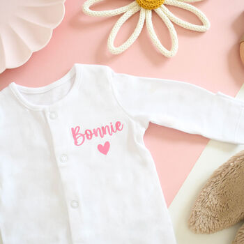 Create Your Own: Personalised Babygrow With Custom Text, 12 of 12