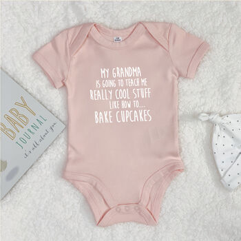 Mummy/Daddy Is Going To Teach Me… Personalised Babygrow, 4 of 8