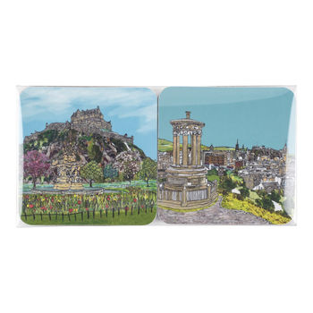 Set Of Four Edinburgh Coasters, 2 of 8