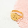 Personalised Textured Birthstone Classic Signet Ring, thumbnail 9 of 12