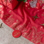 Red Glittering Christmas Table Runner 27cm X Two.5m, thumbnail 2 of 4
