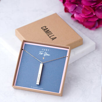 Personalised Secret Message Bar Necklace, 3 of 9