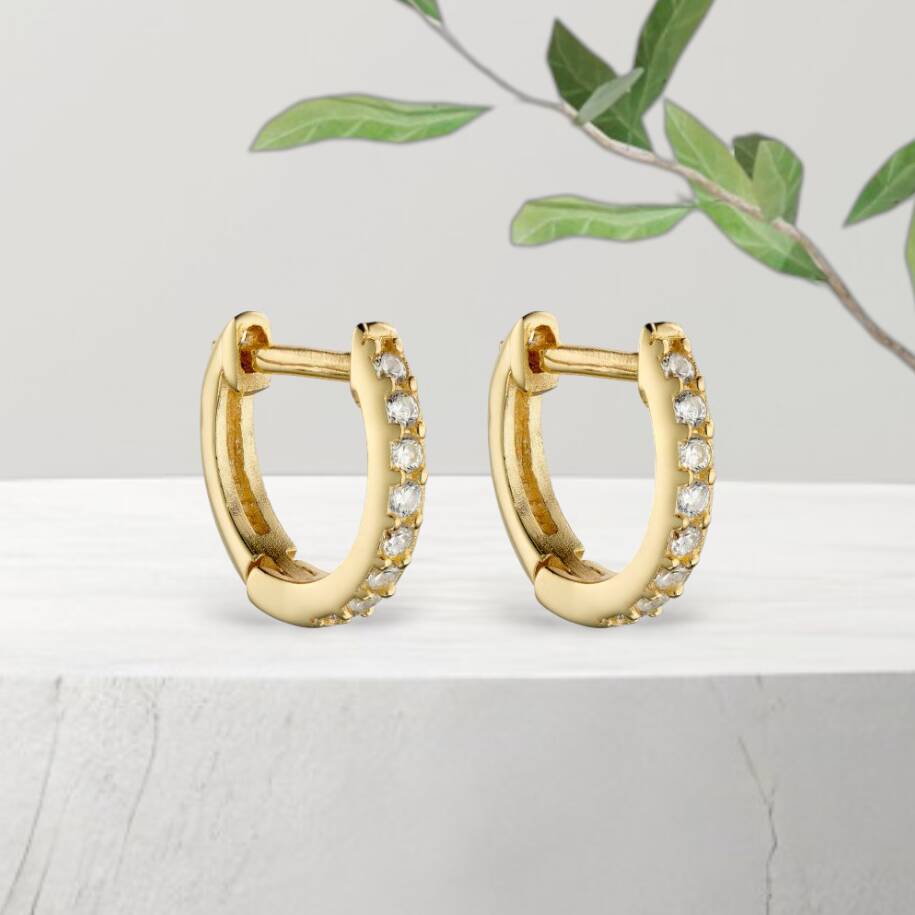 Sparkling on sale hoop earrings