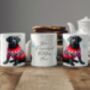Personalised Black Labrador In Christmas Jumper Mug, thumbnail 2 of 2