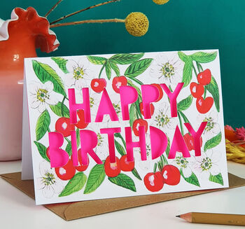 Neon Fruity Floral Birthday Six Pack, 4 of 8