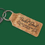 Rectangular Cork Keyring 'Padel Dad – Like A Regular Dad But Cooler' | Padel | Racket Sport | Keyring | Novelty, thumbnail 1 of 2