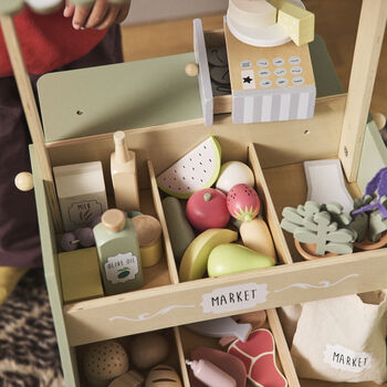 Personalised Wooden Shop Market Stall Toy, 2 of 7