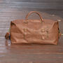 Genuine Leather Holdall With Zip Detail, thumbnail 8 of 10